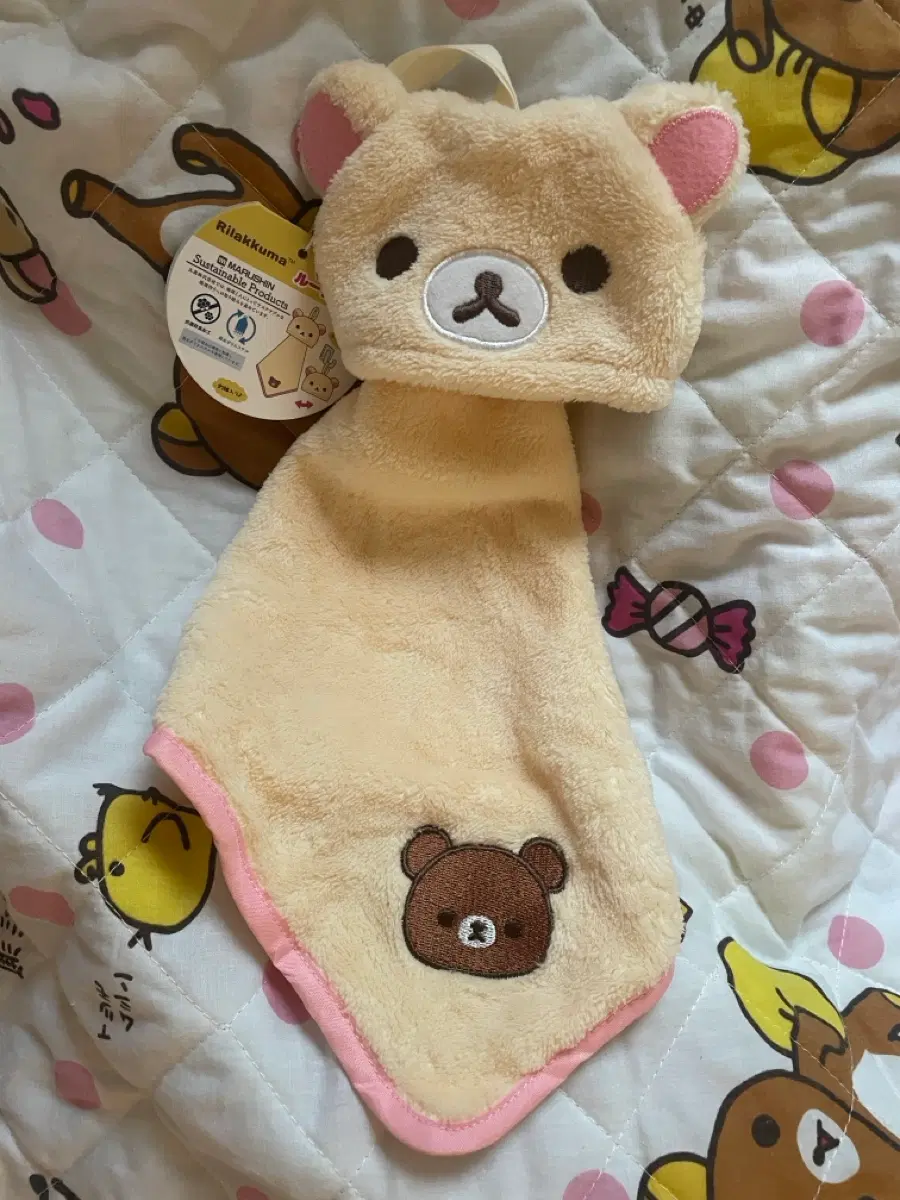 고전 코리락쿠마 타월 손수건