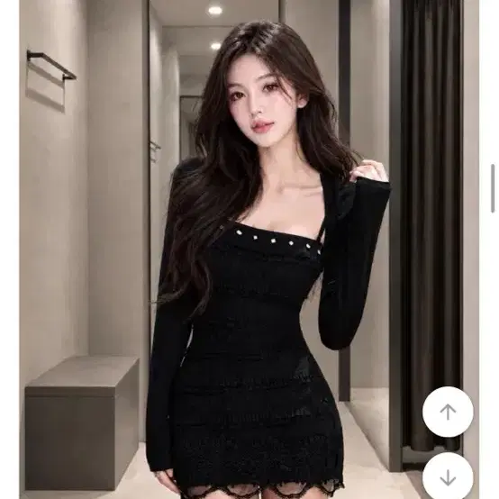 새상품) 레이스 미니 원피스