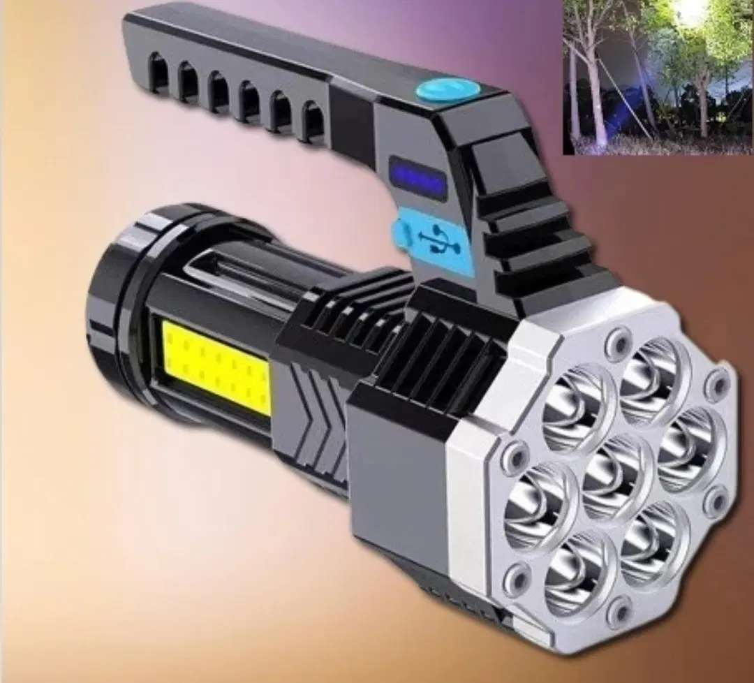 고성능 다용도 손전등 USB 충전 가능