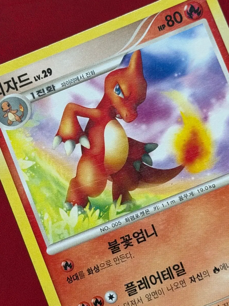 포켓몬 고대 카드 dp 리자드 Lv. 29 005