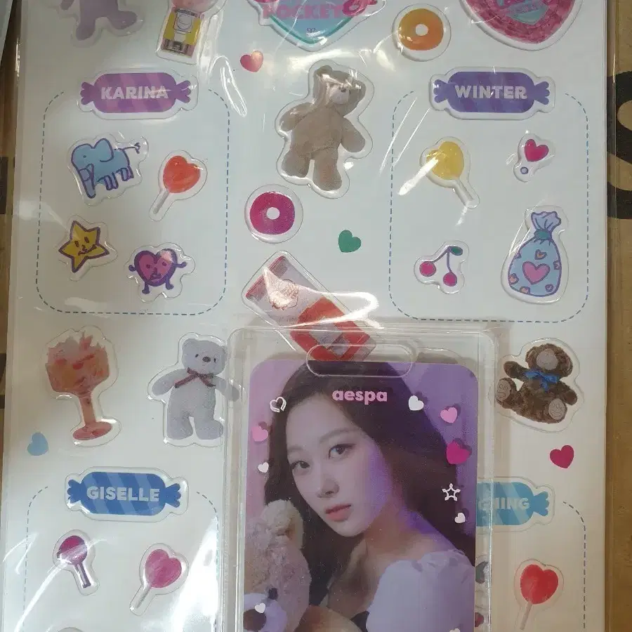 에스파 스티커 포카 세트 지젤