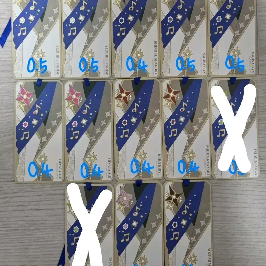앙스타 10주년 팝업 모펀 스포트라이트 입장특전 입특 책갈피 유즈루시노부나기사히나타쿠로소마유메노조미