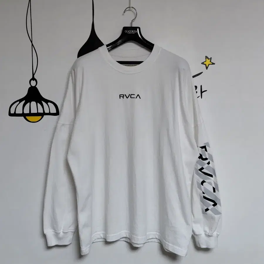 [루카/RVCA] 빅 실루엣 그래픽 롱슬리브 티셔츠 (M)