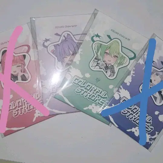 스텔라이브 클리셰 colorful strokes 포토카드 앨범