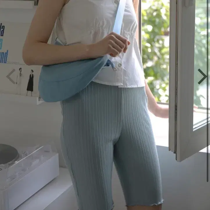 소프트서울 softseoul 바이커쇼츠 블루