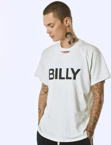 BILLY los angeles t-shirt 데미지 가공 티셔츠