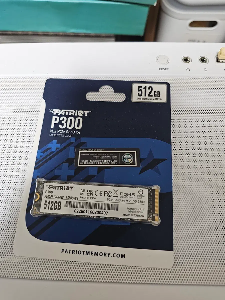 패트리어트 P300 M.2 NVMe SSD 512GB