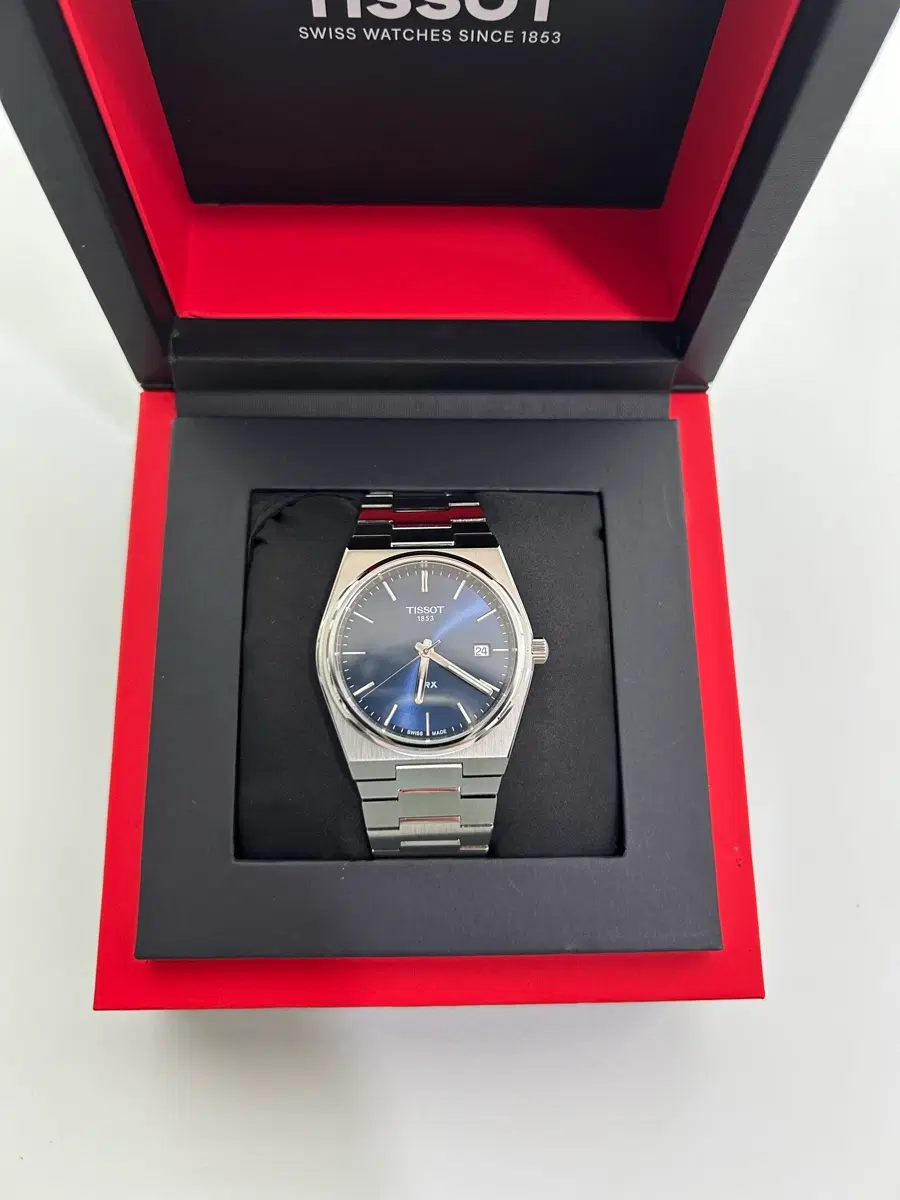 티쏘 prx 40mm 쿼츠 블루 (새상품)