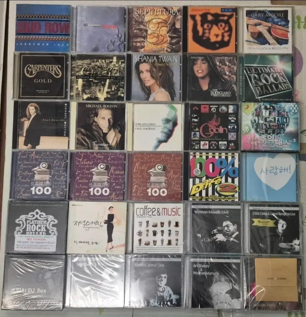 다양한 장르 팝 CD 30장 일괄 판매
