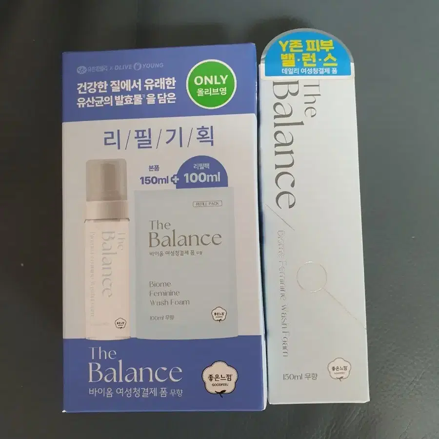 좋은느낌 여성청결제 150ml+리필 100ml 세트 + 150ml