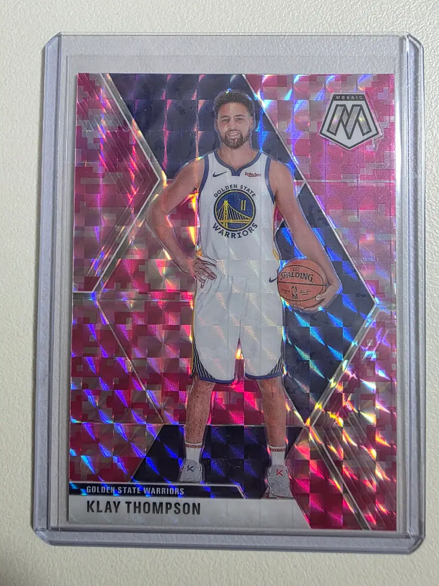 2019-20 nba 클레이 탐슨 핑크 카모 카드 골든스테이트워리어스
