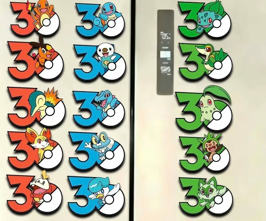 30주년 포켓몬 자석 일괄