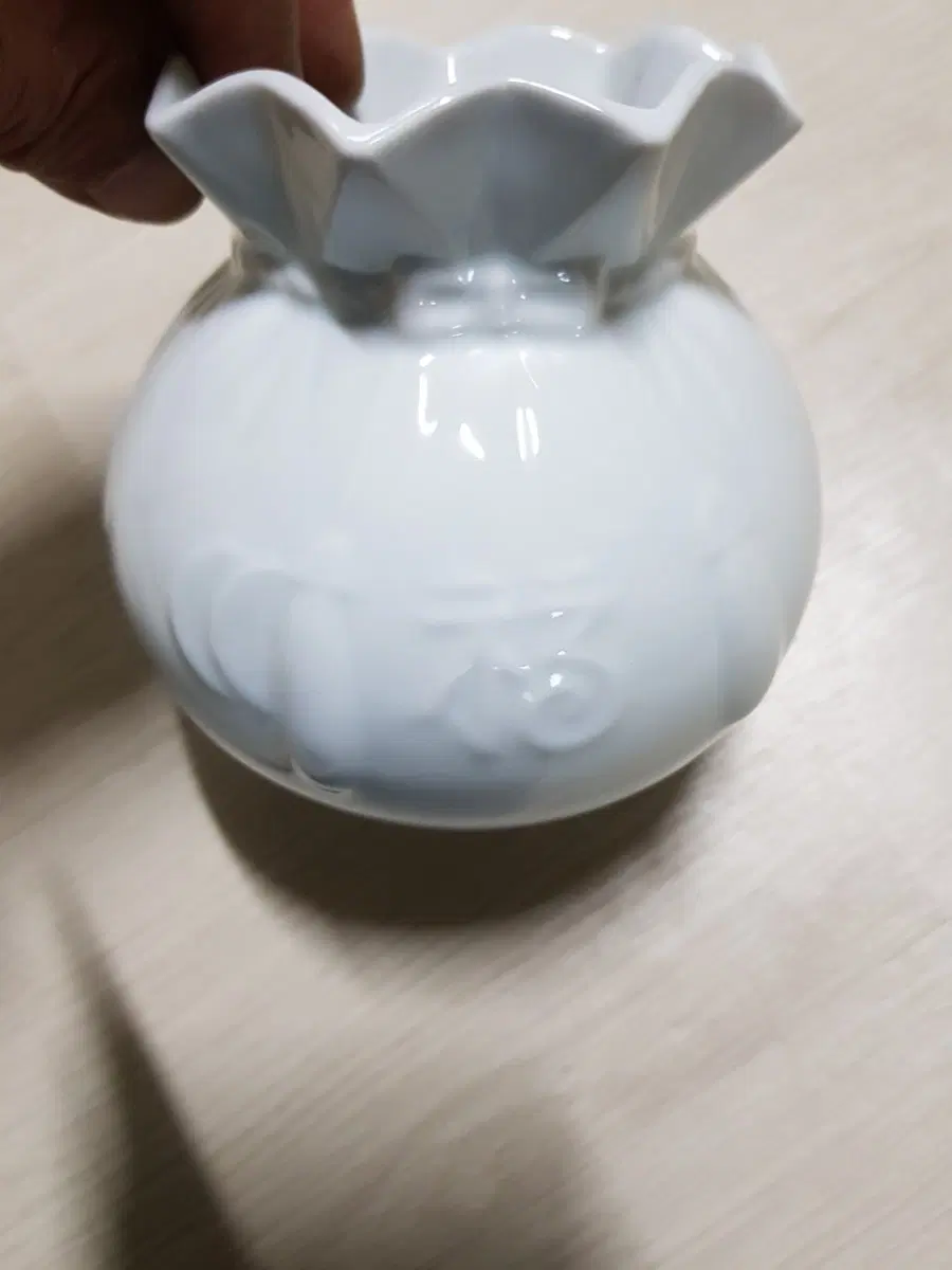 골동 복주머니 도자기 화병