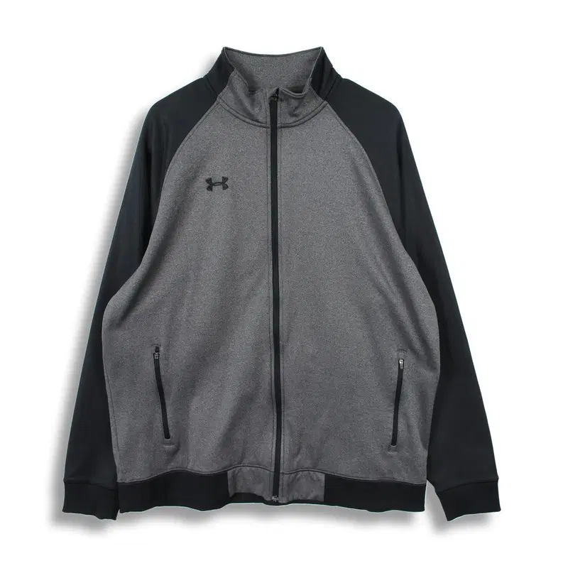 언더아머 (MEN - XL) 폴리 자수 로고 퍼라이닝 집업 저지