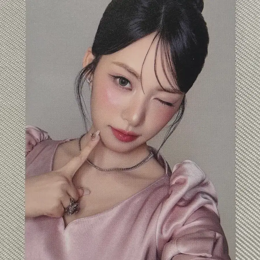리센느 리브 립밤 앨범 포카 포토카드 lip bomb 블룸버전