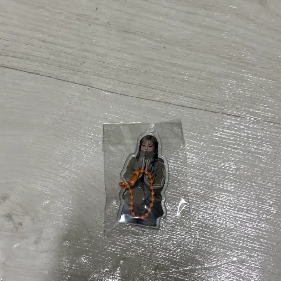 아이돌 아크릴 키링 오렌지끈