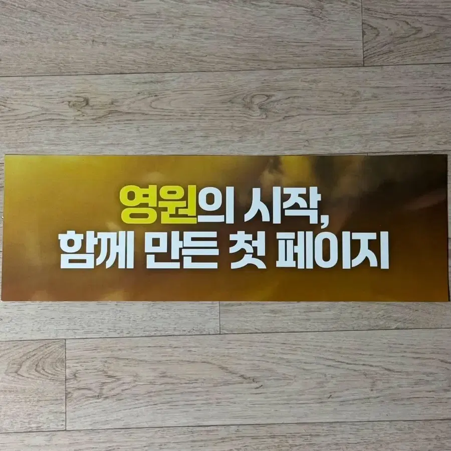 빅뱅 태양 영원 팬미팅 슬로건