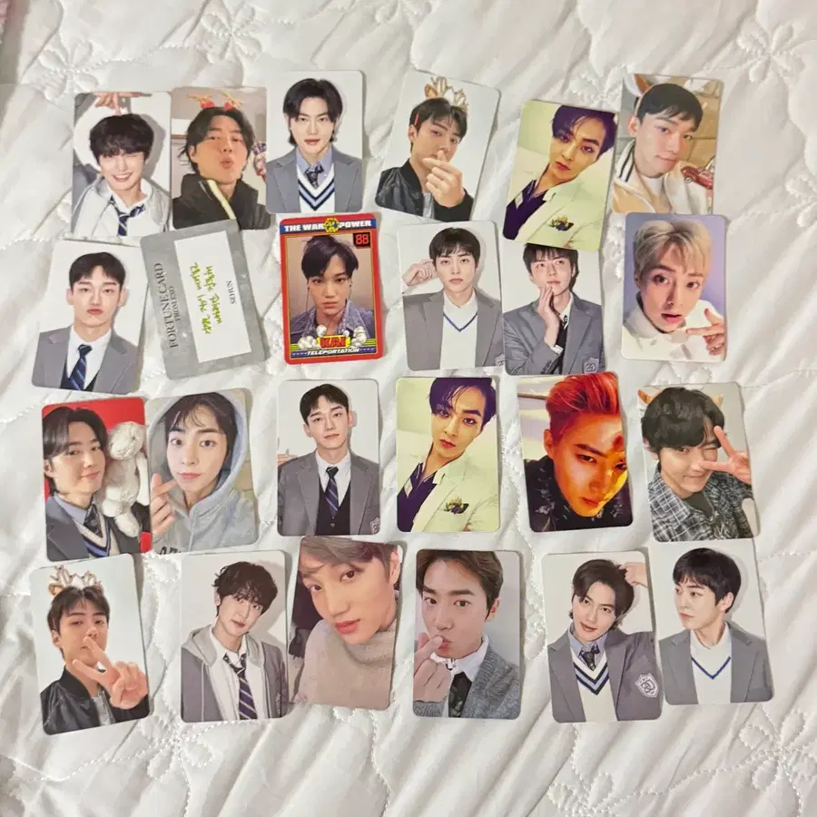 exo photocard 엑소포토카드 포토카드 엑소 수호 세훈 찬열 첸 시우민 카이 종인