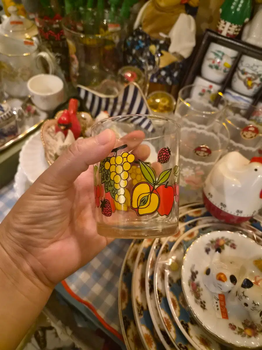 빈티지미국 컵