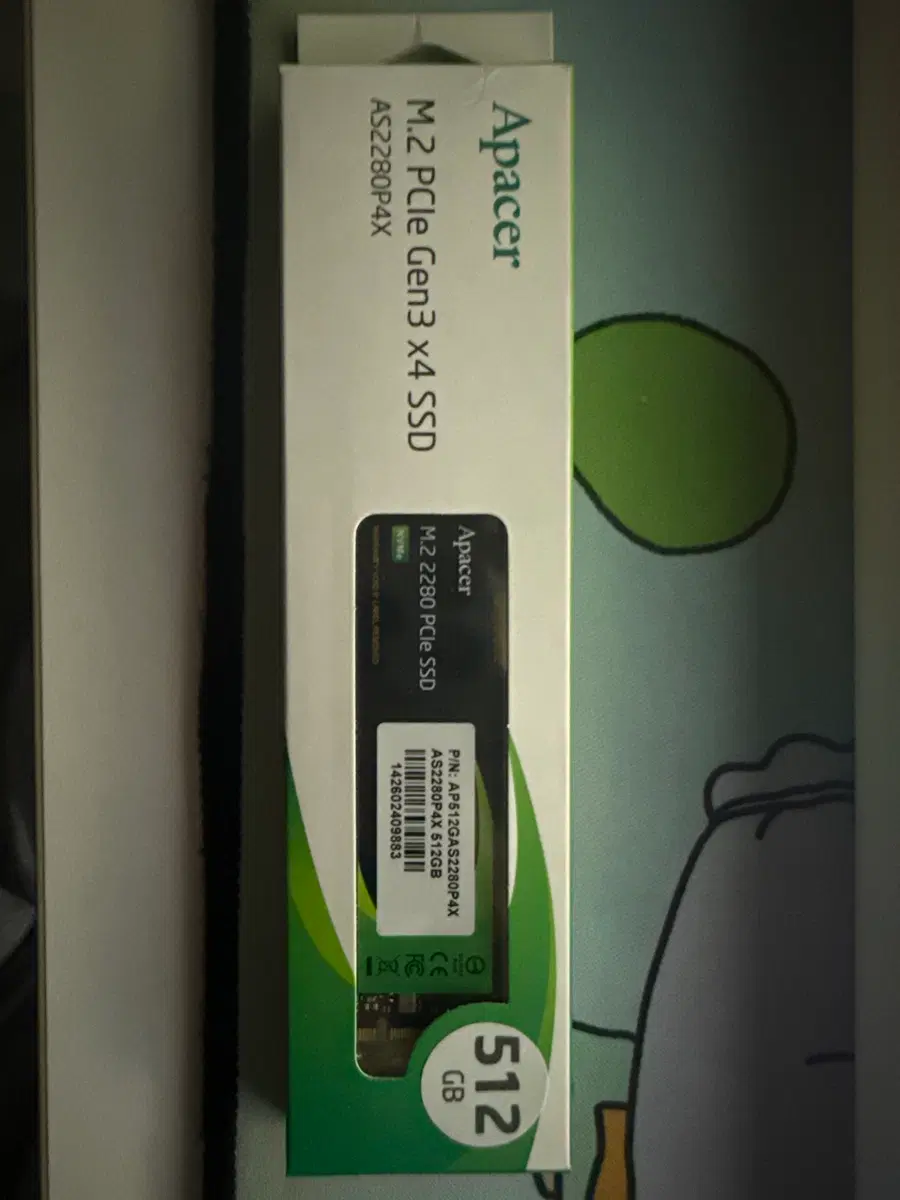 SSD 512GB / Apacer M.2 PCIe Gen3x4 SSD 512GB
