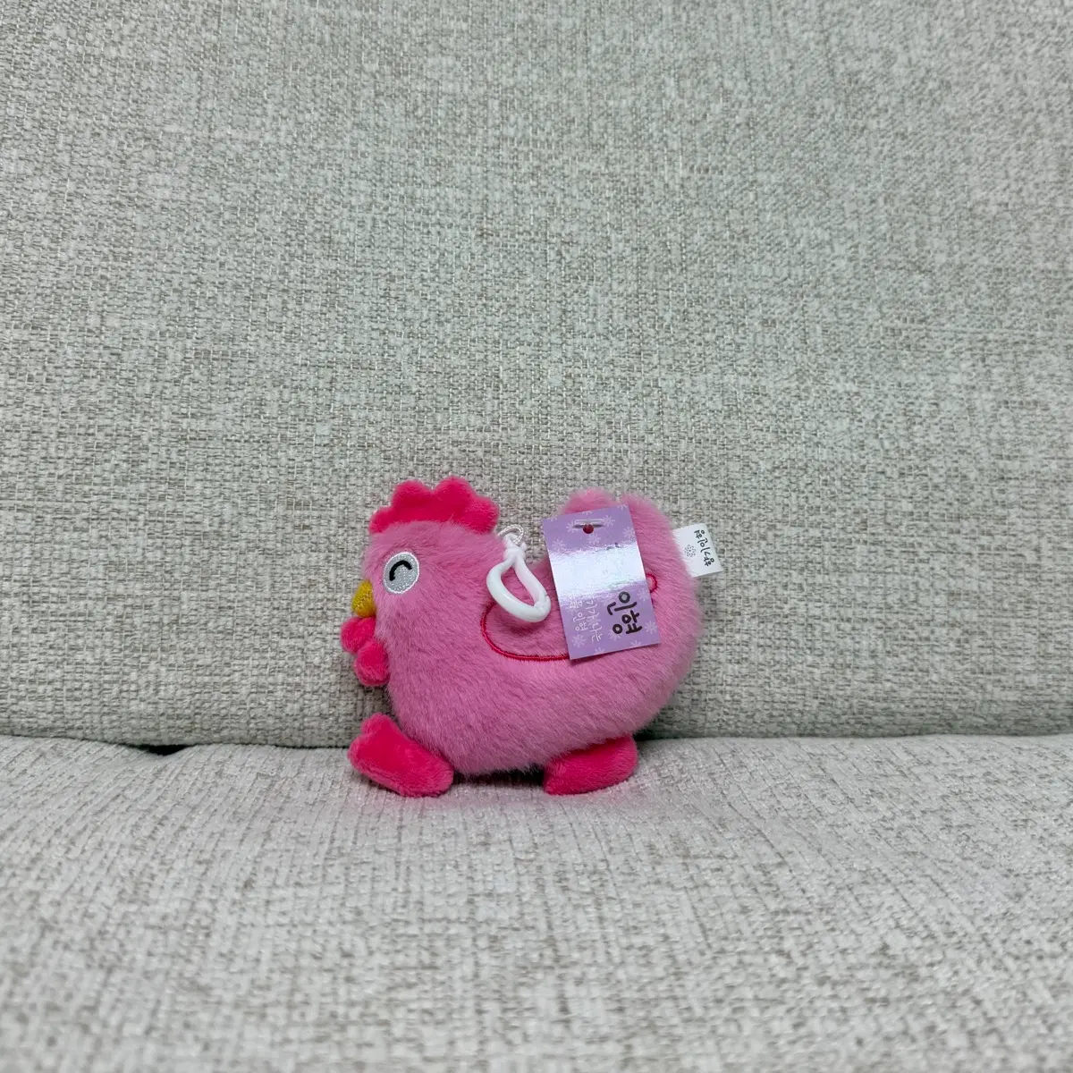 향기 닭 키링 인형