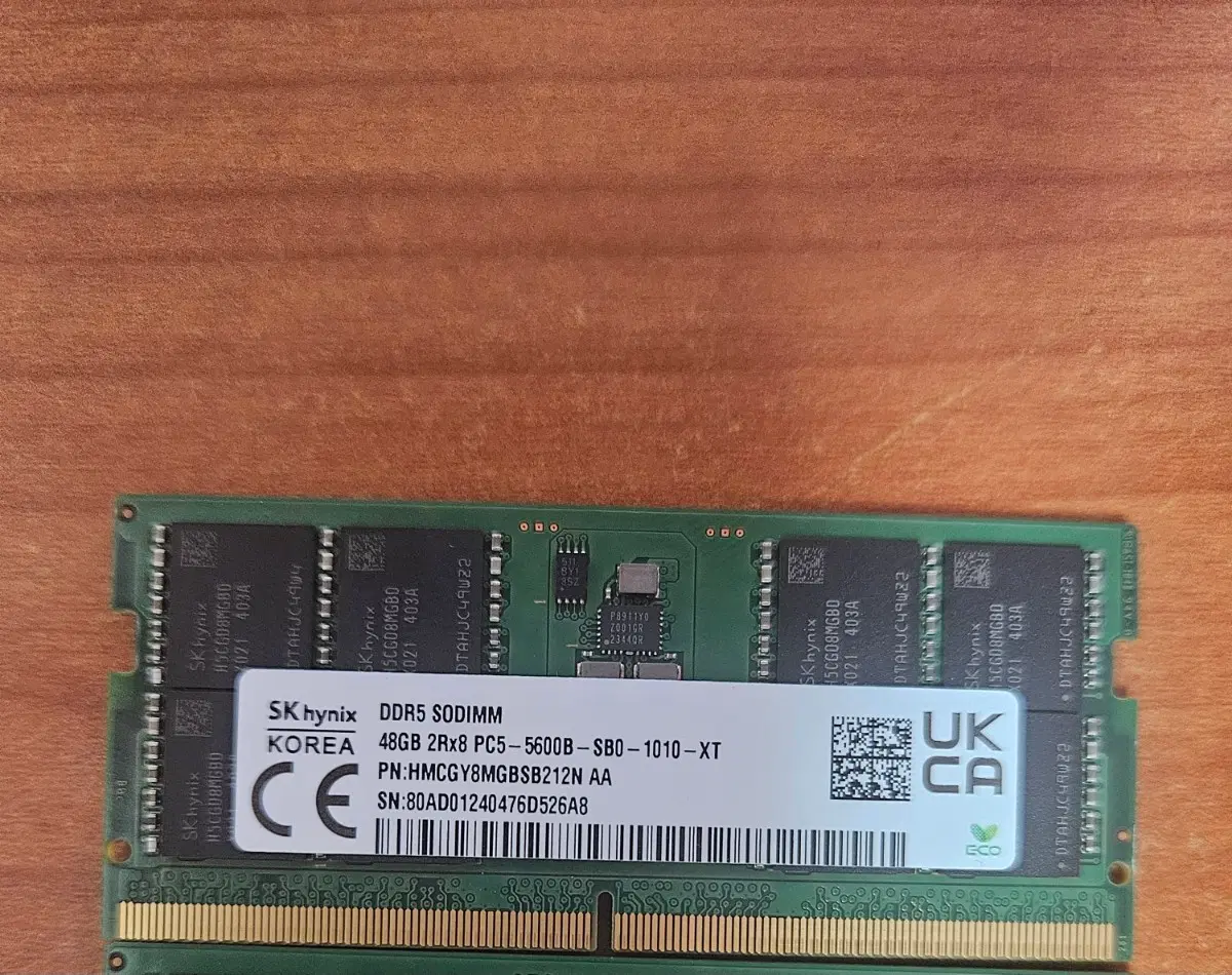 DDR5 5600 48GB SK하이닉스 노트북용 메모리 판매합니다