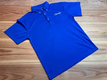 Gamakatsu 낚시 피케 셔츠 블루 LL