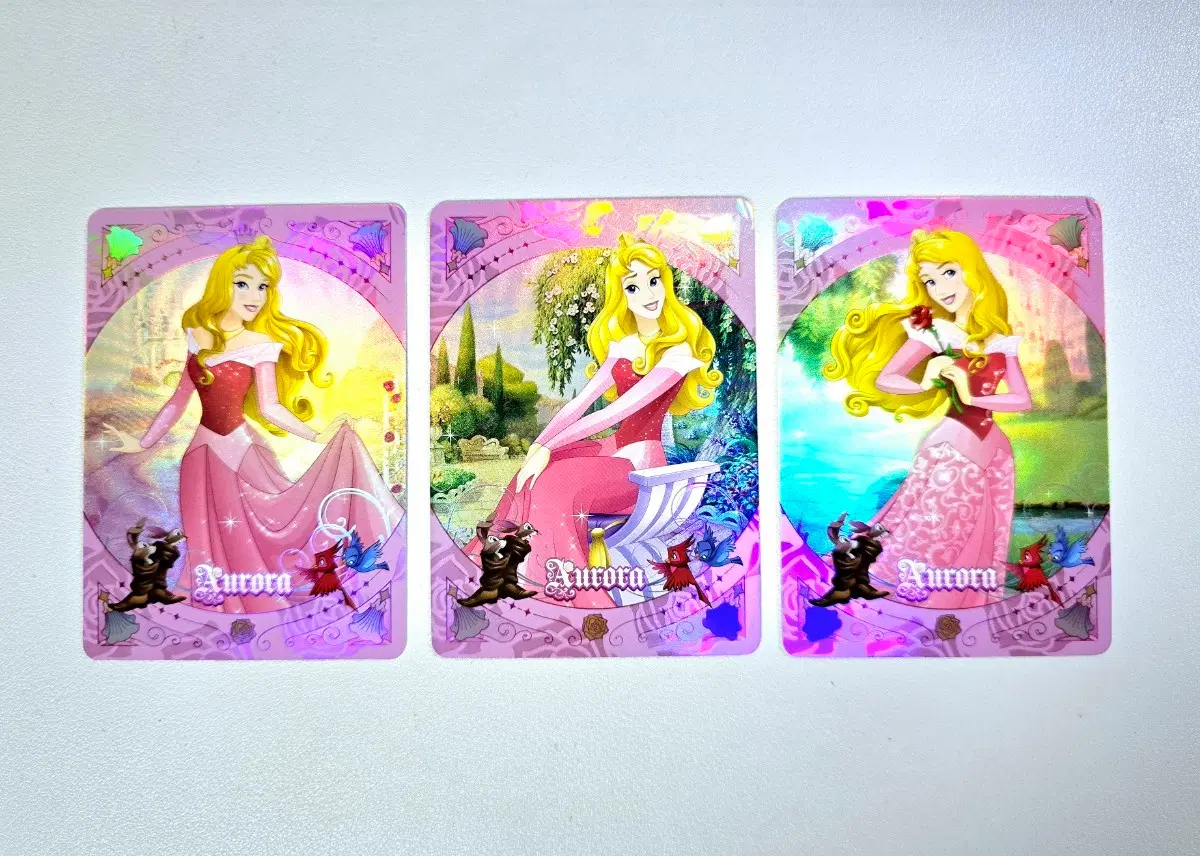 Shining Soul 디즈니 프린세스 홀로그램 카드 오로라