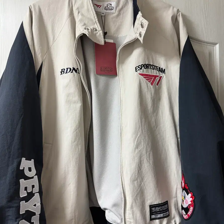 BDNS x T1 베이지 자켓 Peyz마킹_2XL