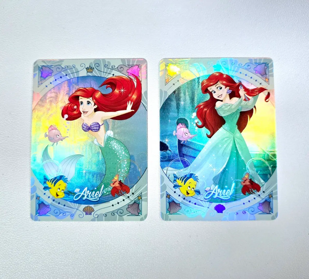 Shining Soul 디즈니 프린세스 홀로그램 카드 인어공주