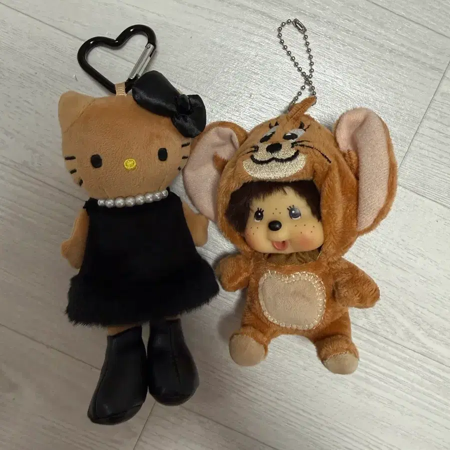 헬로키티 인형 키링 / 몬치치 톰과제리 인형 키링