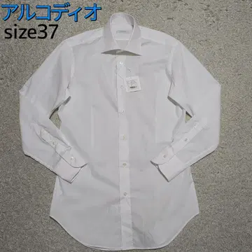 [ 미사용품 ] 아르코디오 긴팔 와이셔츠 스트레치 화이트 호시바 사이즈 37