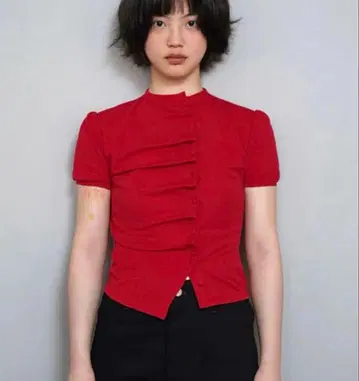 TIE.ME button up T-shirt-RED