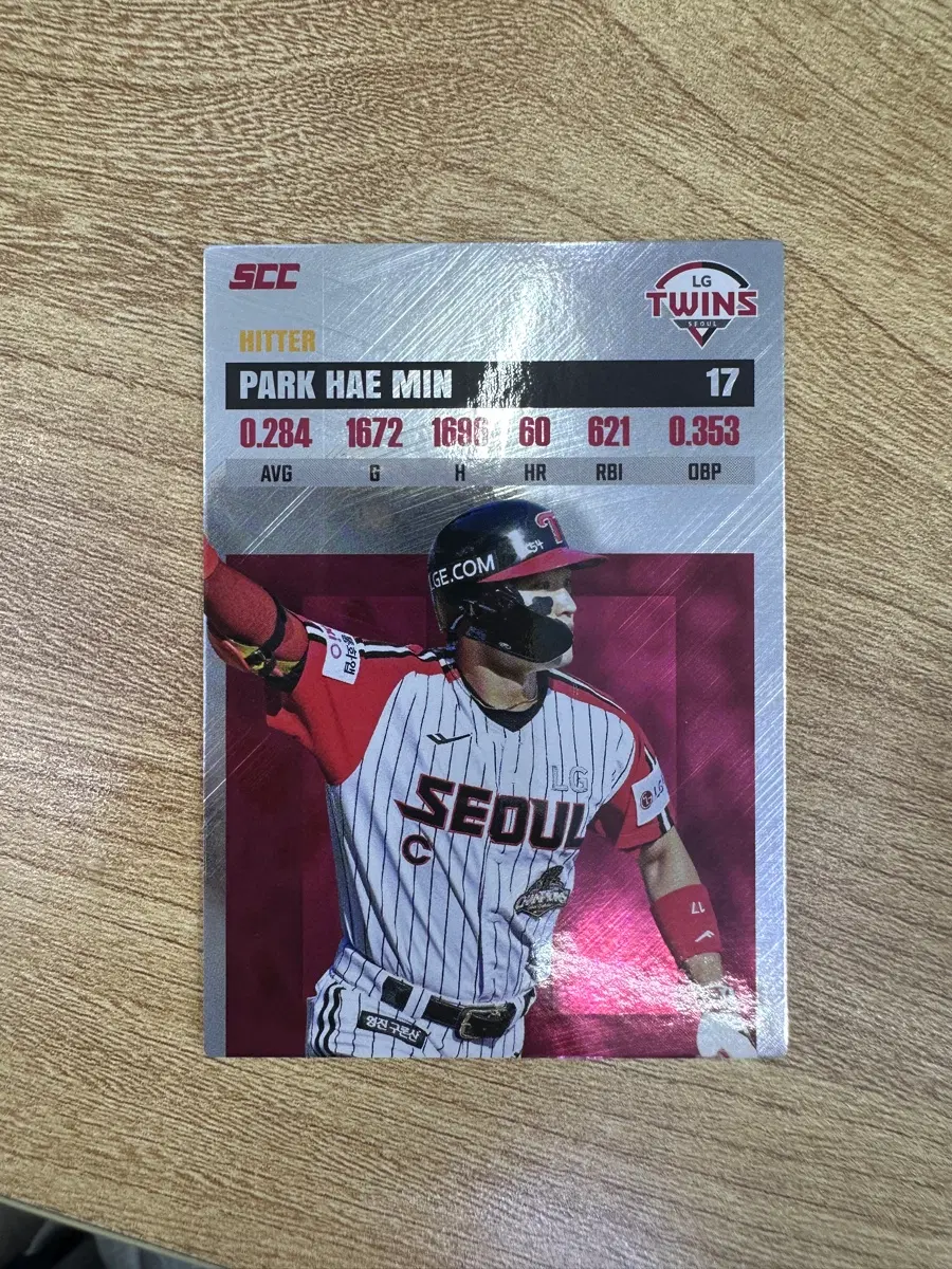 LG 트윈스 박해민 선수 레코드카드