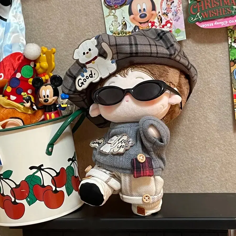 20cm 인형옷 - 퍼피 후드 재킷 옷