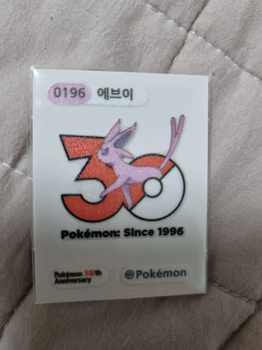 포켓몬스터 에브이 30주년 기념 굿즈 띠부씰