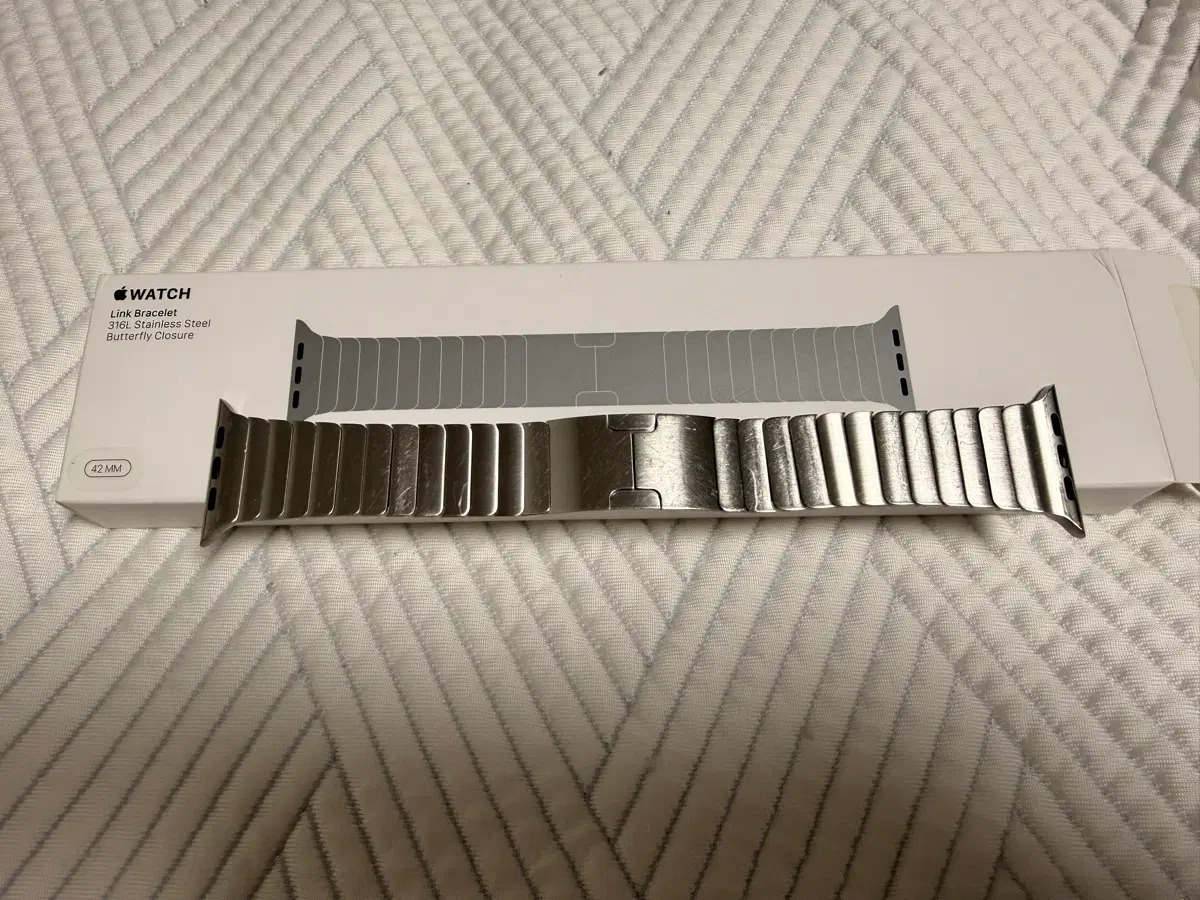 애플워치 링크 브레이슬릿 42mm 실버 스테인리스 스틸