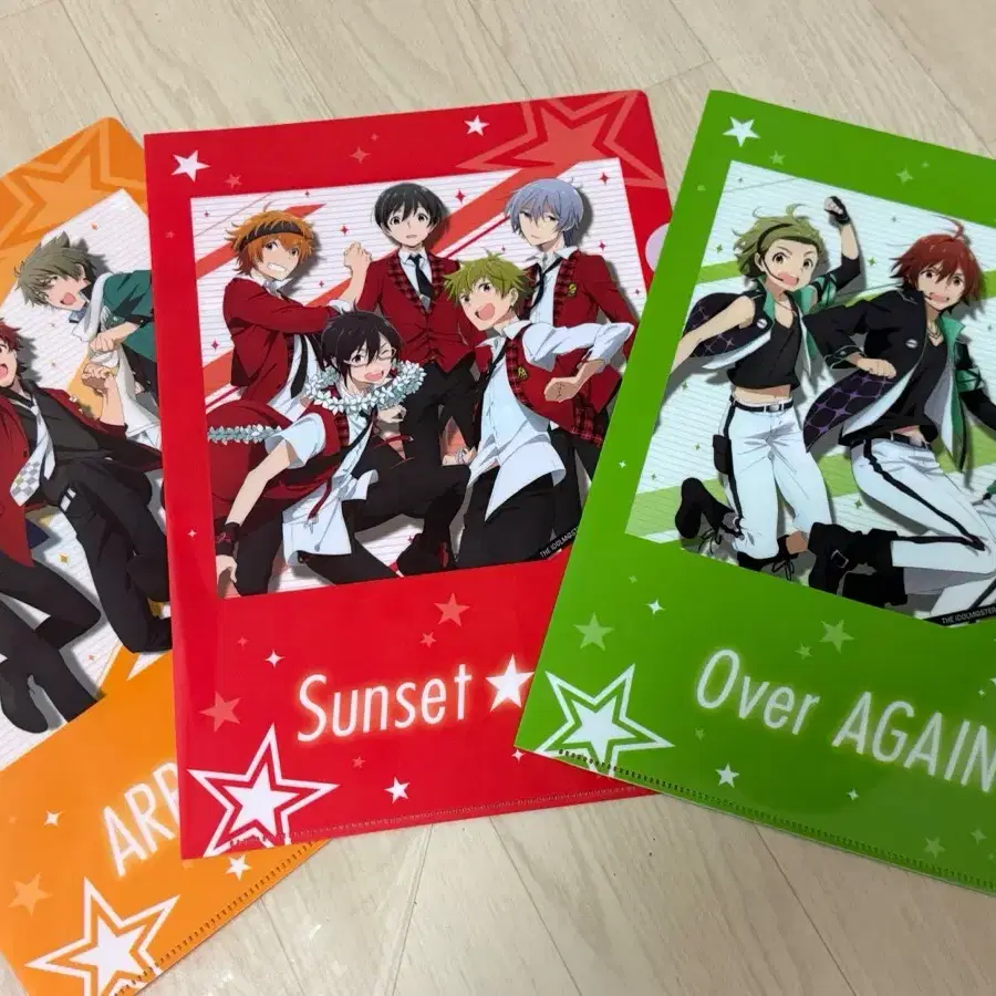 아이돌마스터 사이드엠 sideM 클리어파일 3종 드라스타 하이죠 쥬피터