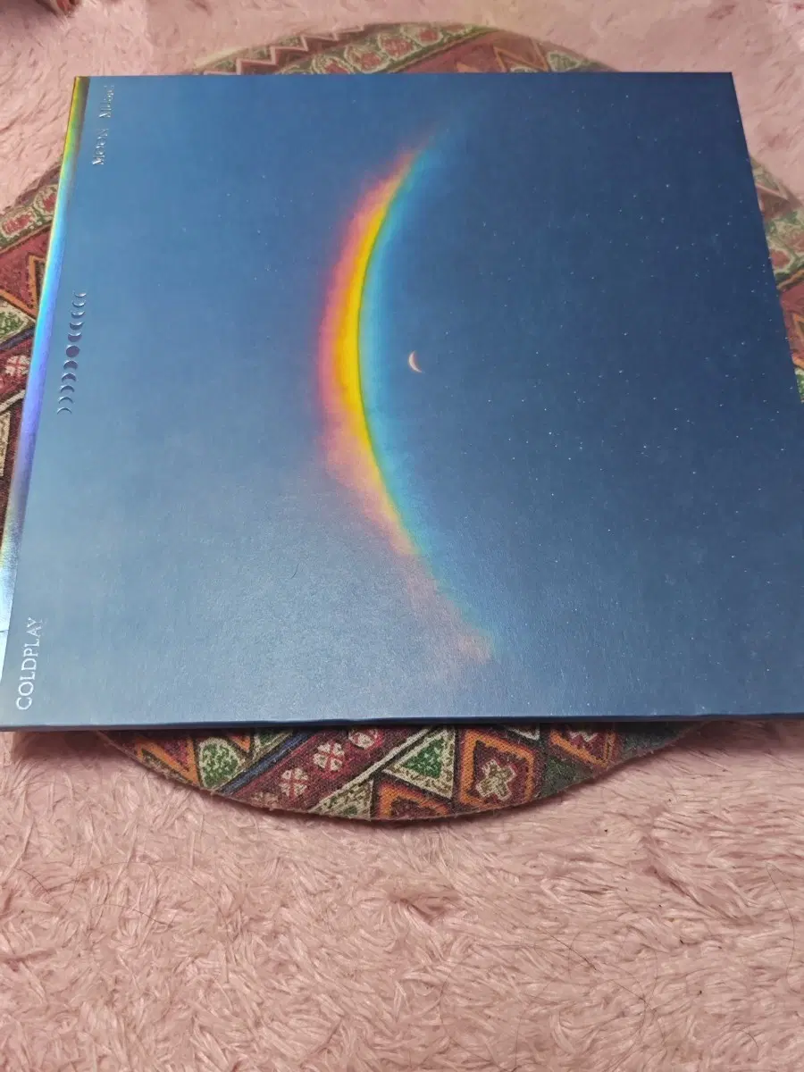 콜드플레이 친필사인 Moon Music LP