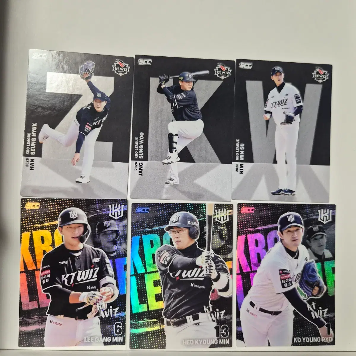 [KBO]오피셜 KT WIZ 카드 6종