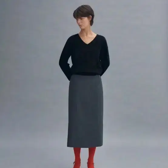 Hess 울 랩 스커트