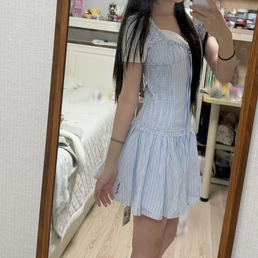 스트라이프 원피스