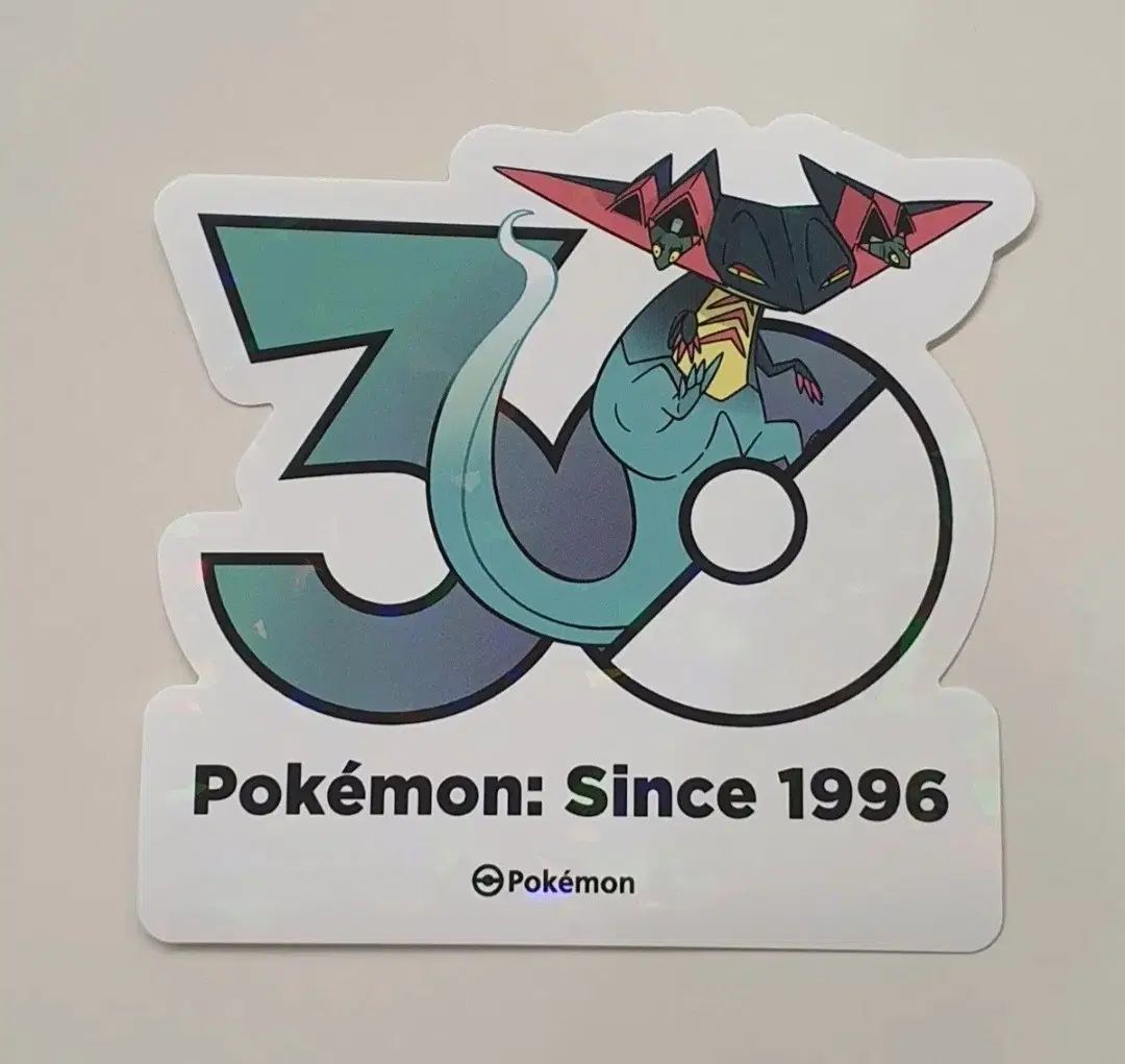 포켓몬 30주년 로고 스티커 드래펄트
