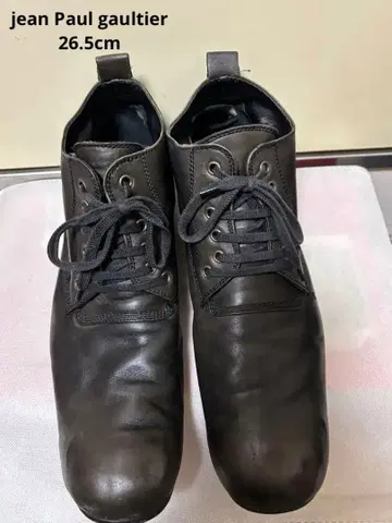 장 폴 고티에 가죽 신발 26.5cm 블랙