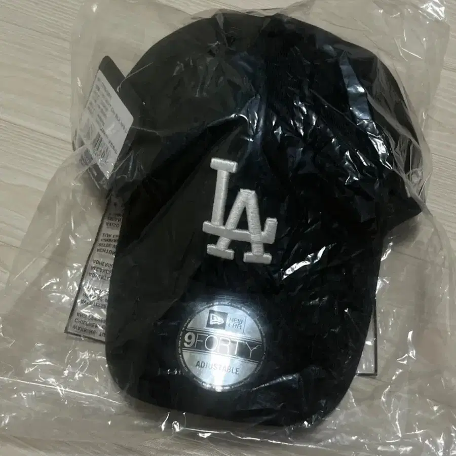 뉴에라 LA다저스 9FORTY 블랙 모자 /뉴에라 940 WHT ON BLK WS L