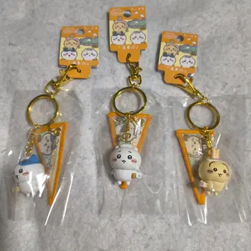 치이카와 (먼작귀) 지역 한정 온천 디자인 페넌트 포함 마스코트 키링 3종