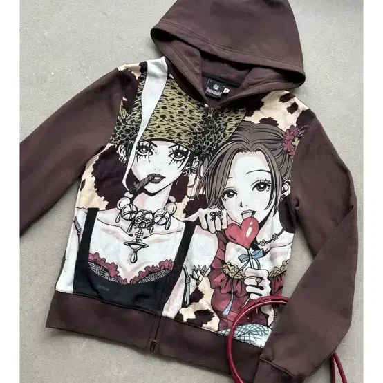 DSM NANA Brown Hooded Zip-up 나나 후드
