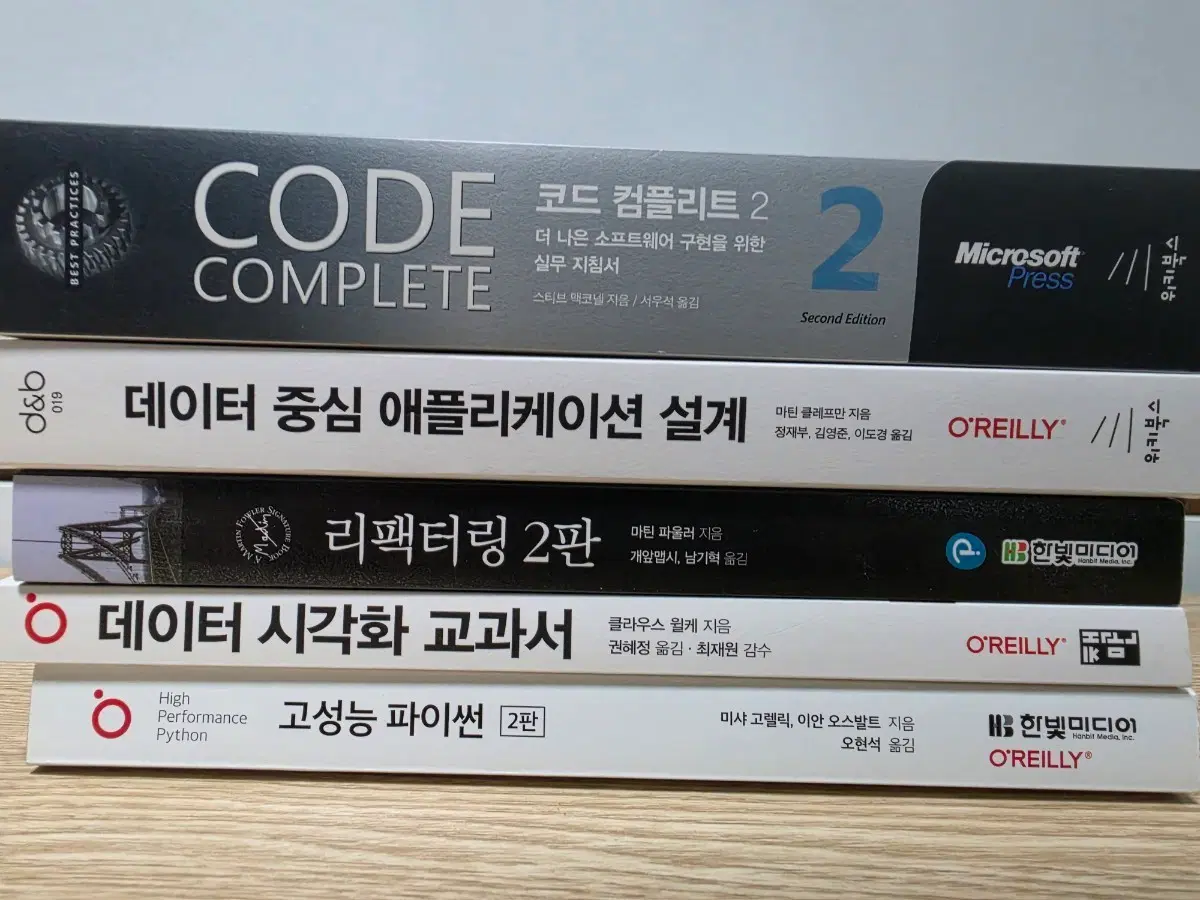 파이썬 & 데이터 시각화 책 묶음 판매합니다 (정가 기준 총:183,000원) *배송비포함 가격*