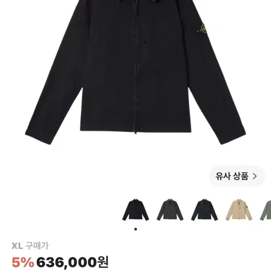 스톤 아일랜드 1200032 브러쉬드 오가닉 코튼 캔버스 올드 이프