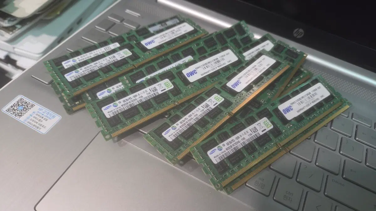 삼성 맥용  서버용 메모리 8g  pc3L- 10개 팝니다